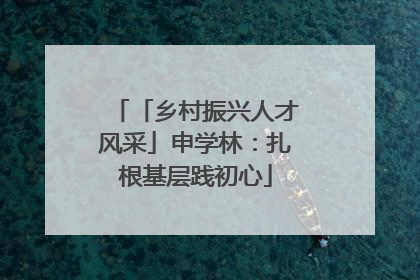 「乡村振兴人才风采」申学林：扎根基层践初心