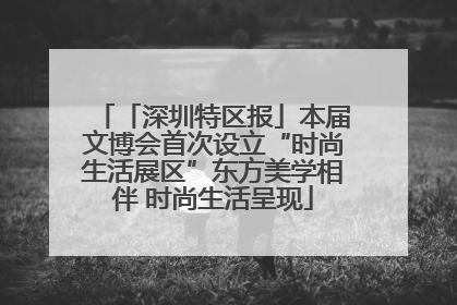 「深圳特区报」本届文博会首次设立“时尚生活展区”东方美学相伴 时尚生活呈现