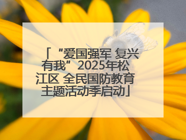 “爱国强军 复兴有我”2025年松江区 全民国防教育主题活动季启动
