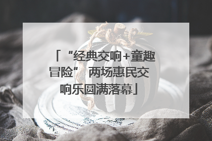“经典交响+童趣冒险” 两场惠民交响乐圆满落幕