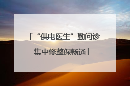 “供电医生”勤问诊 集中修整保畅通