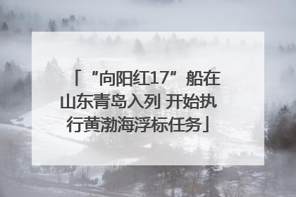 “向阳红17”船在山东青岛入列 开始执行黄渤海浮标任务