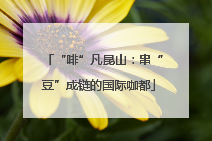 “啡”凡昆山：串“豆”成链的国际咖都