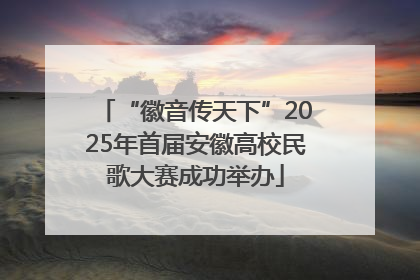 “徽音传天下”2025年首届安徽高校民歌大赛成功举办