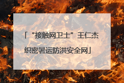 “接触网卫士”王仁杰织密暑运防洪安全网