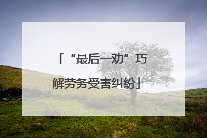 “最后一劝”巧解劳务受害纠纷