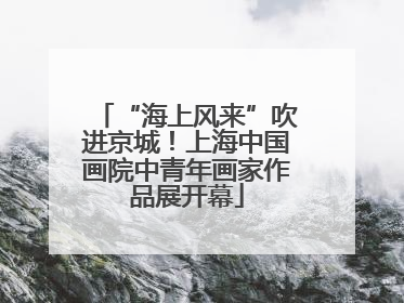 “海上风来”吹进京城！上海中国画院中青年画家作品展开幕