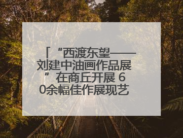 “西渡东望——刘建中油画作品展”在商丘开展 60余幅佳作展现艺术魅力