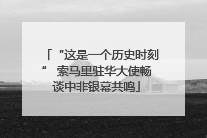 “这是一个历史时刻” 索马里驻华大使畅谈中非银幕共鸣