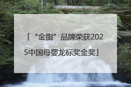 “金脂”品牌荣获2025中国母婴龙标奖金奖