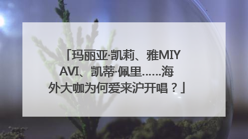 玛丽亚·凯莉、雅MIYAVI、凯蒂·佩里……海外大咖为何爱来沪开唱？