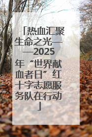 热血汇聚生命之光——2025年“世界献血者日”红十字志愿服务队在行动