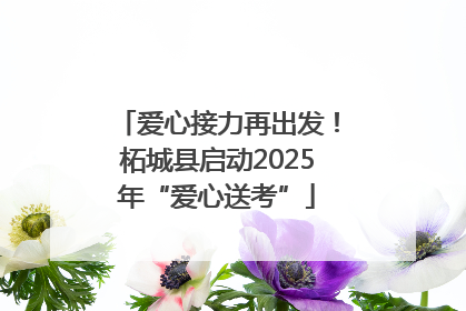 爱心接力再出发！柘城县启动2025年“爱心送考”