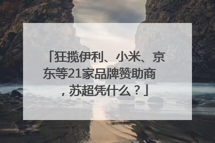 狂揽伊利、小米、京东等21家品牌赞助商，苏超凭什么？