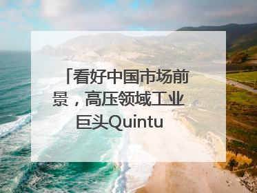 看好中国市场前景，高压领域工业巨头Quintus科技深化本土策略，构建全方位服务亚太区总部