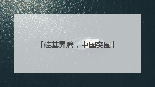 硅基昇腾，中国突围