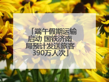 端午假期运输启动 国铁济南局预计发送旅客390万人次