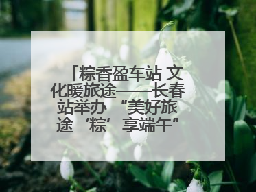 粽香盈车站 文化暖旅途——长春站举办 “美好旅途‘粽’享端午”主题活动