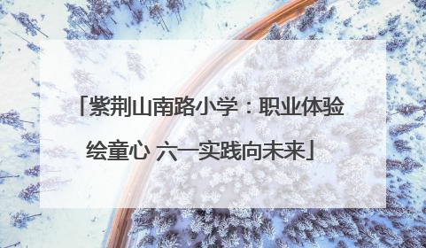 紫荆山南路小学：职业体验绘童心 六一实践向未来