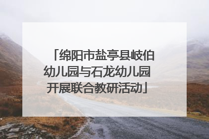 绵阳市盐亭县岐伯幼儿园与石龙幼儿园开展联合教研活动