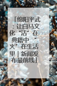绵阳平武：让白马文化“活”在典籍中 “火”在生活里｜新闻发布最前线