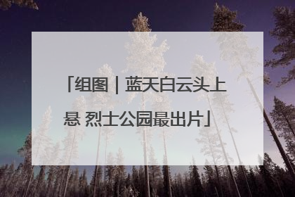 组图｜蓝天白云头上悬 烈士公园最出片