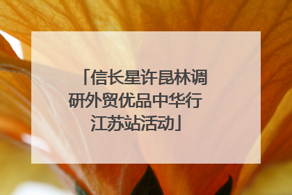 信长星许昆林调研外贸优品中华行江苏站活动