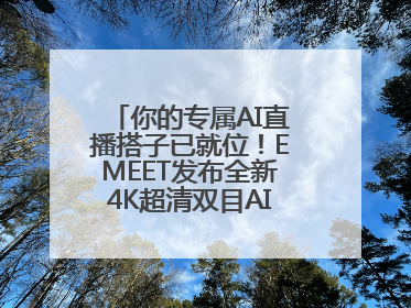 你的专属AI直播搭子已就位！EMEET发布全新4K超清双目AI智能云台摄像头