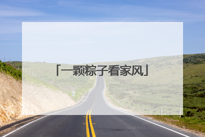 一颗粽子看家风