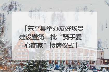 东平县举办友好场景建设暨第二批“骑手爱心商家”授牌仪式