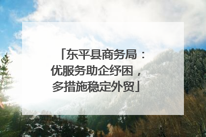 东平县商务局：优服务助企纾困，多措施稳定外贸