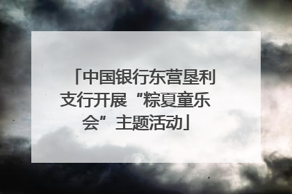 中国银行东营垦利支行开展“粽夏童乐会”主题活动