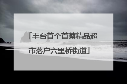 丰台首个首蔡精品超市落户六里桥街道
