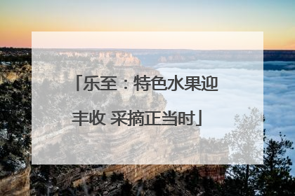 乐至：特色水果迎丰收 采摘正当时