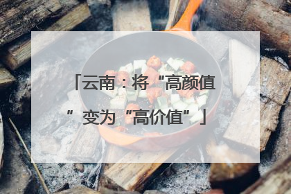 云南：将“高颜值”变为“高价值”