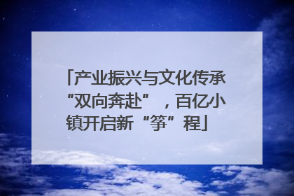 产业振兴与文化传承“双向奔赴”，百亿小镇开启新“筝”程