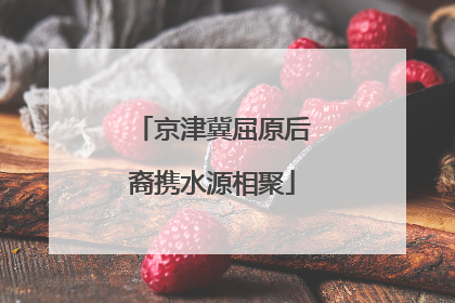 京津冀屈原后裔携水源相聚