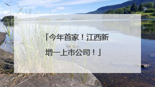今年首家！江西新增一上市公司！