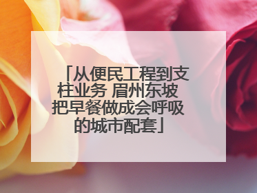 从便民工程到支柱业务 眉州东坡把早餐做成会呼吸的城市配套