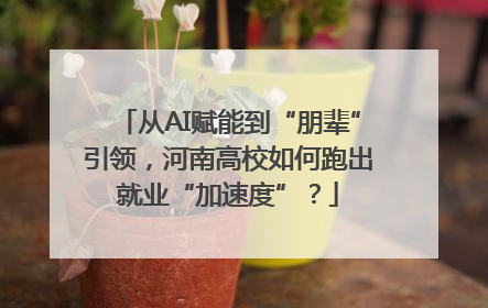 从AI赋能到“朋辈”引领，河南高校如何跑出就业“加速度”？