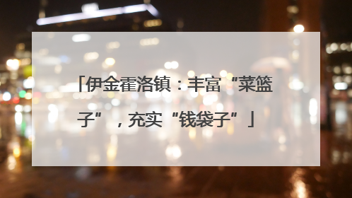 伊金霍洛镇：丰富“菜篮子”，充实“钱袋子”
