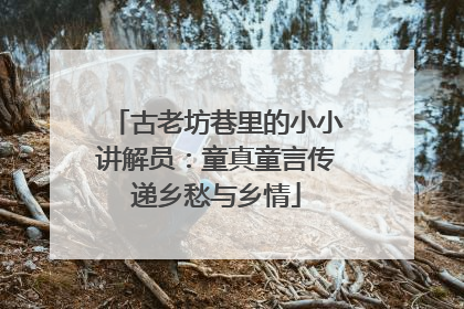 古老坊巷里的小小讲解员：童真童言传递乡愁与乡情