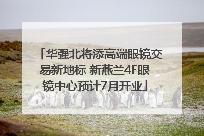 华强北将添高端眼镜交易新地标 新燕兰4F眼镜中心预计7月开业
