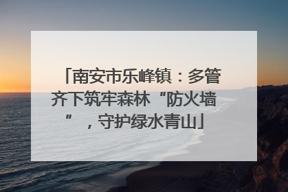 南安市乐峰镇：多管齐下筑牢森林“防火墙”，守护绿水青山