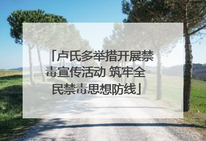 卢氏多举措开展禁毒宣传活动 筑牢全民禁毒思想防线