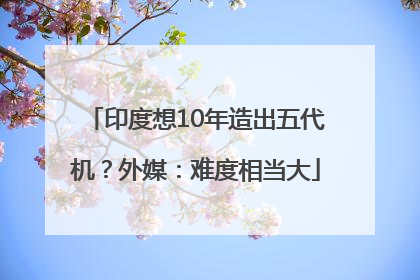 印度想10年造出五代机？外媒：难度相当大