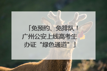 免预约、免排队！广州公安上线高考生办证“绿色通道”