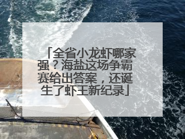 全省小龙虾哪家强？海盐这场争霸赛给出答案，还诞生了虾王新纪录