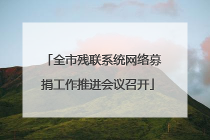全市残联系统网络募捐工作推进会议召开