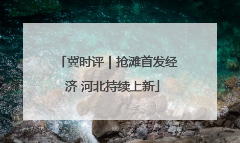 冀时评｜抢滩首发经济 河北持续上新